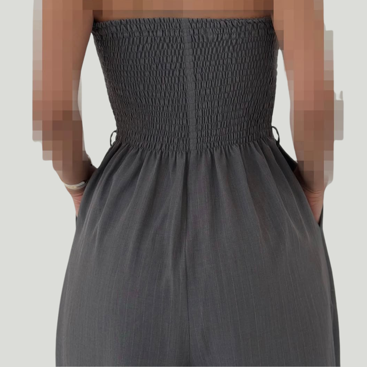 Loray - طقم جامبسوت وجاكيت بساقين واسعتين بملمس ناعم